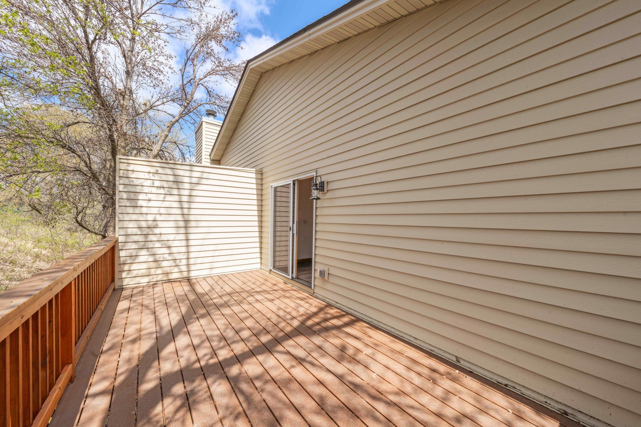 Great for summer gatherings on this 19'x9' huge deck