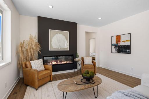 Cozy electric fireplace