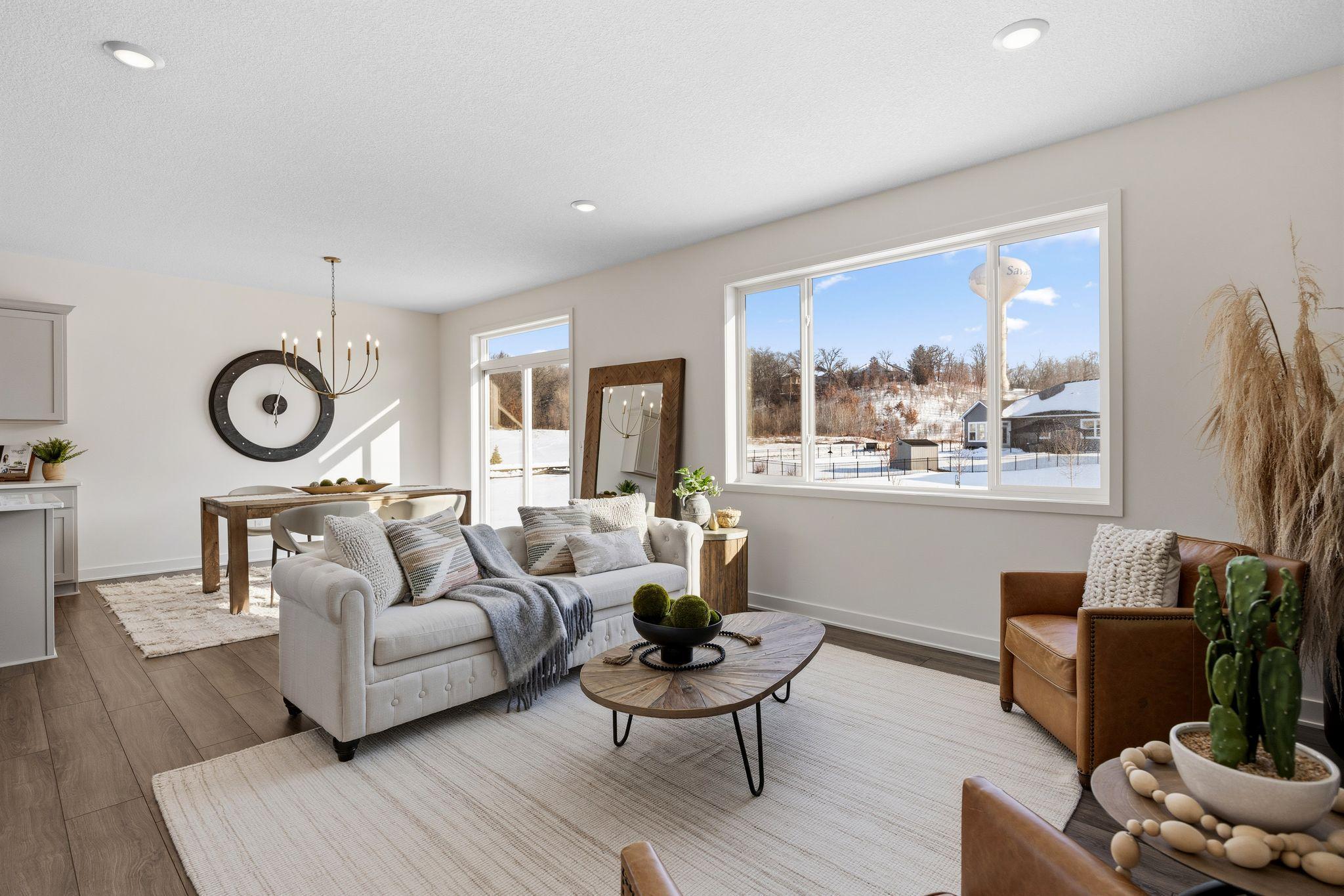 Spacious living room