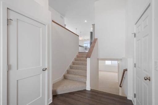 Open foyer to greet guests