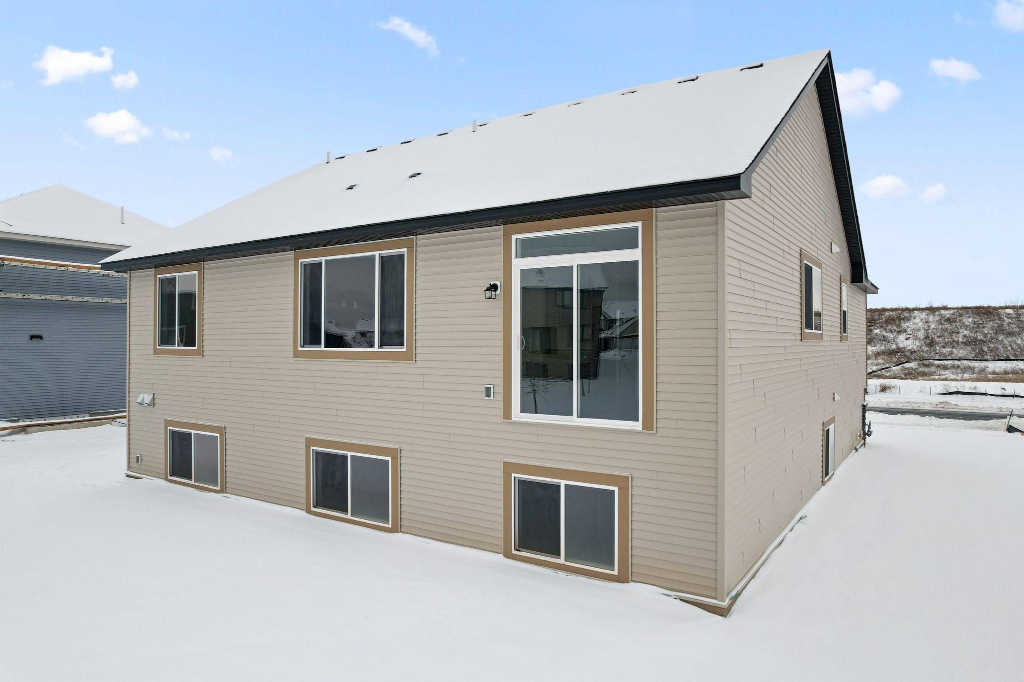 Fully sodded yard with irrigation