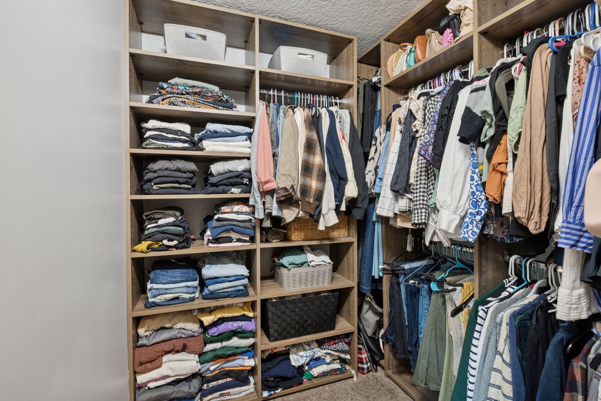 Nice Size Walk In Primary Closet