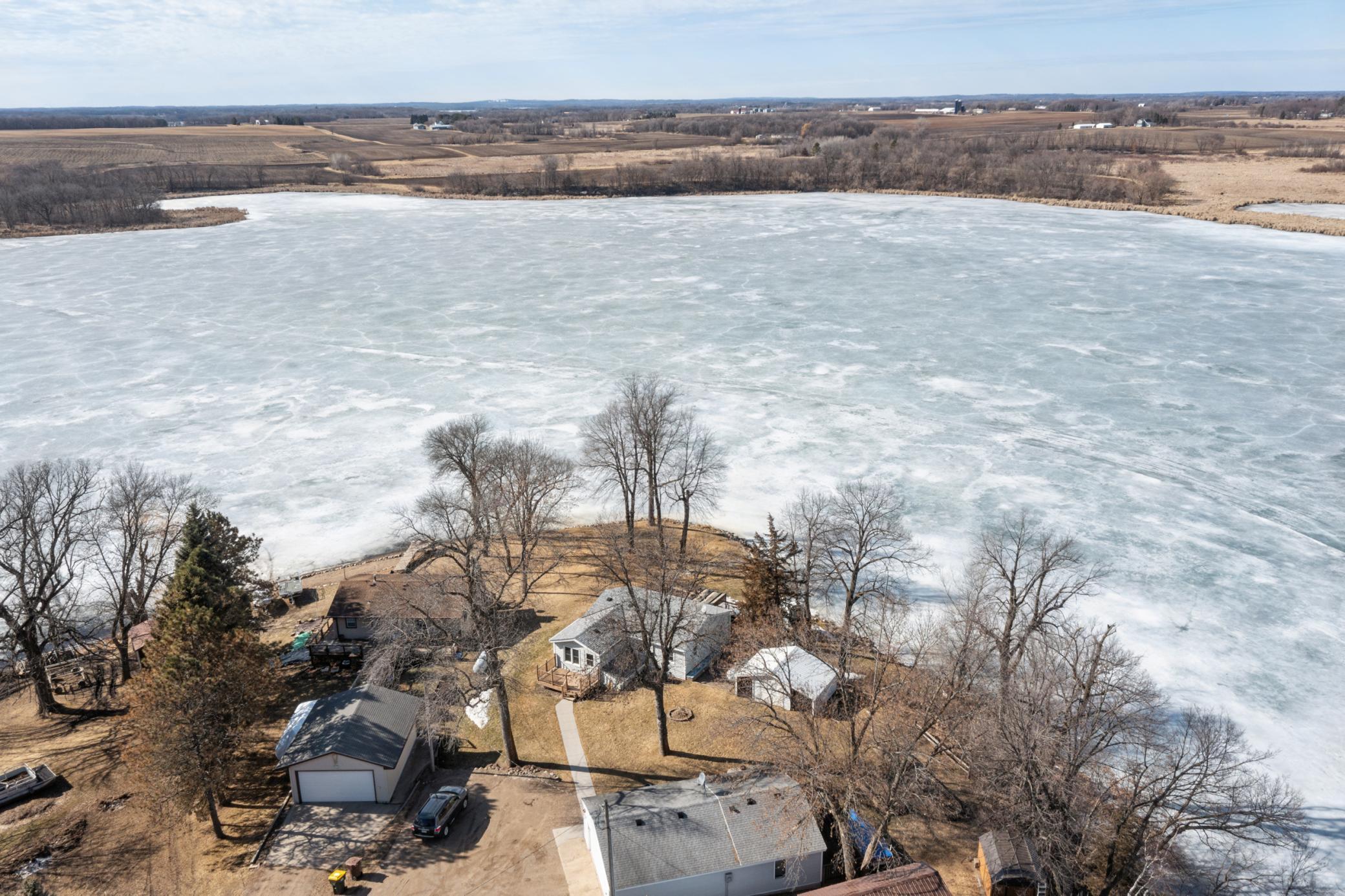 Enjoy time on Mink Lake, a great fishing lake offering peaceful water views and relaxing lake life.