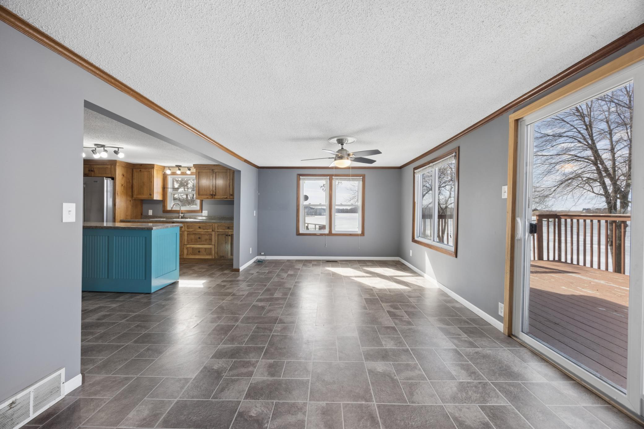 Step outside to the deck and take in peaceful lake views and beautiful sunsets.