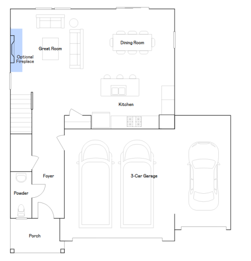 Cascade upper level floorplan