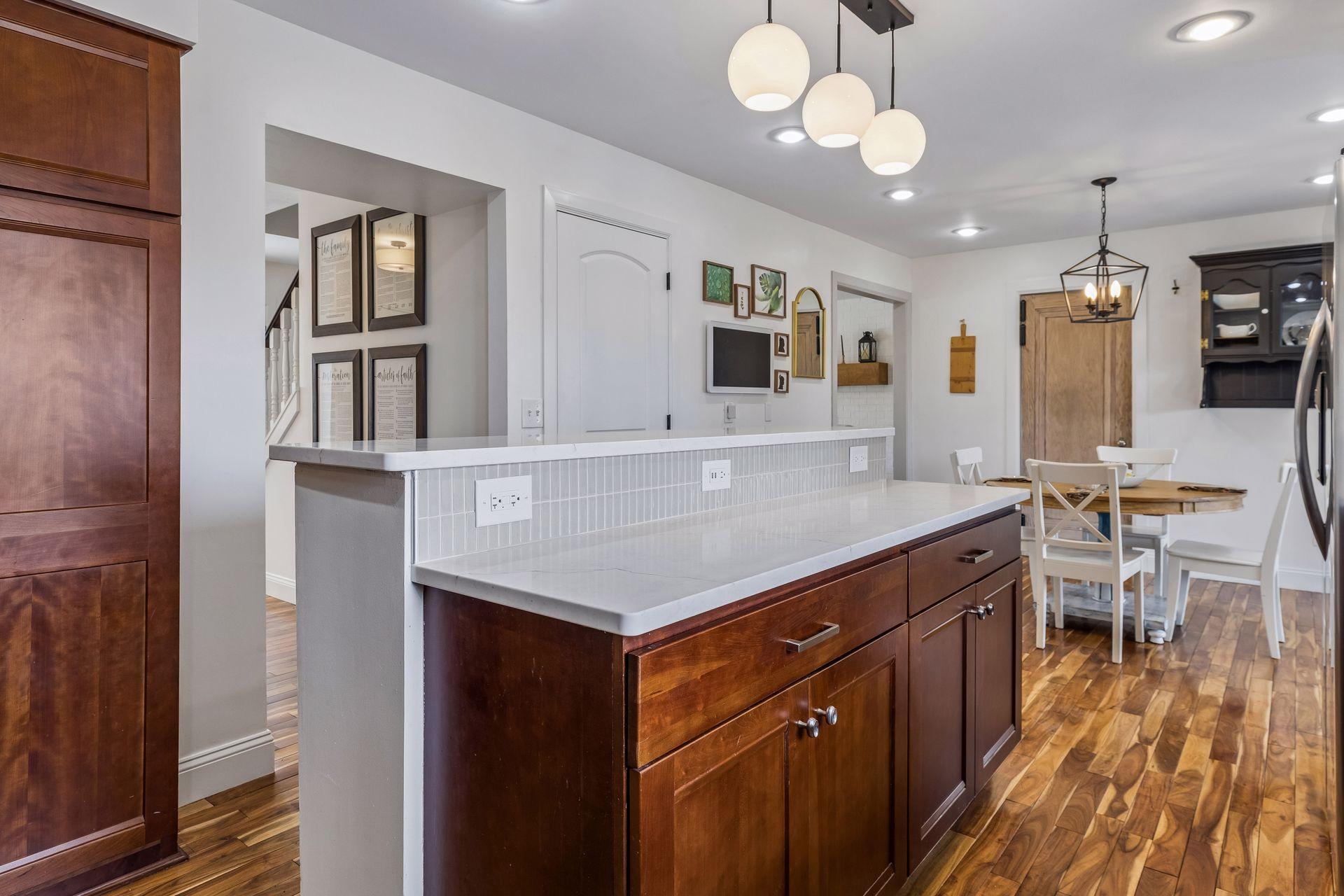 New backsplash on the island too.