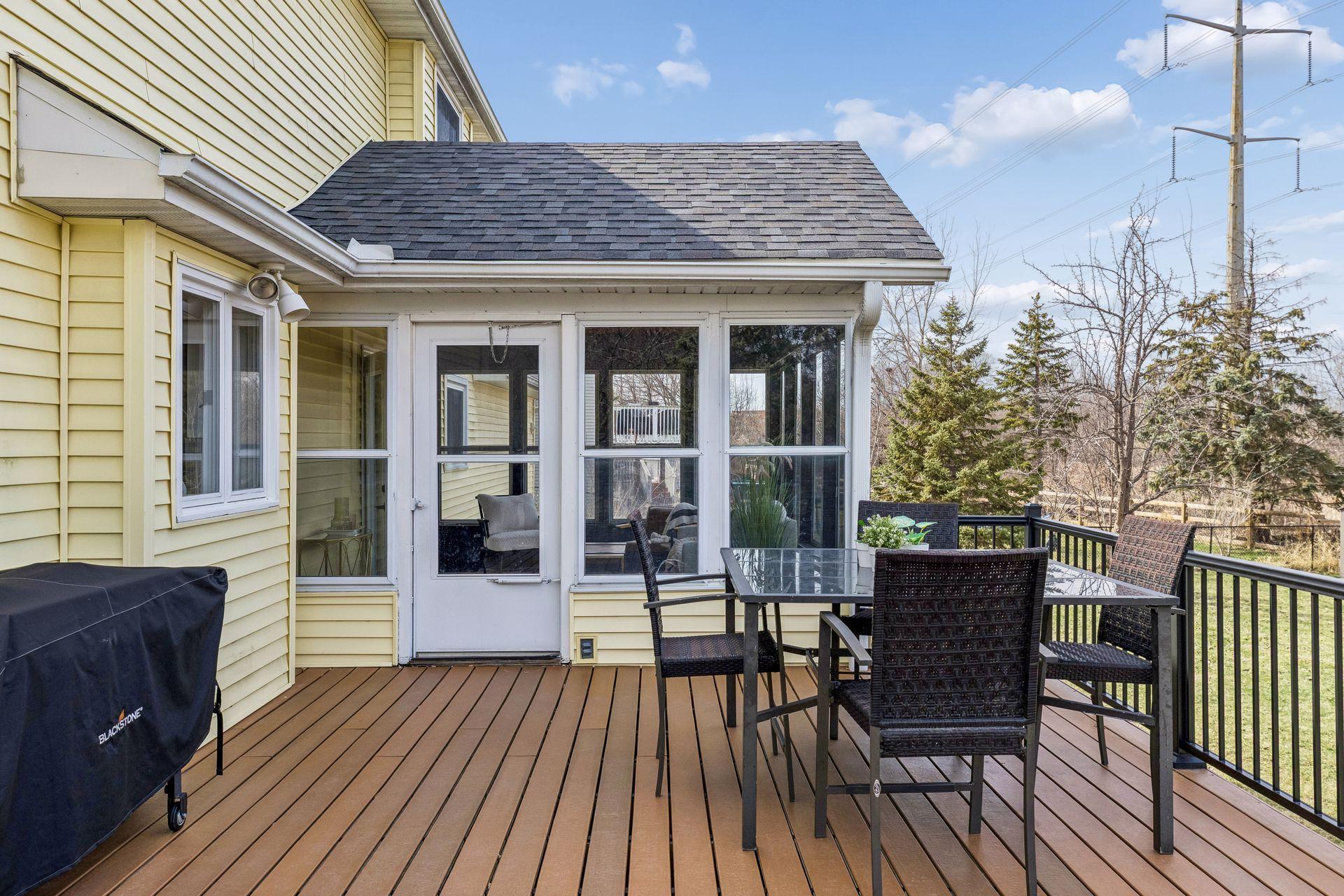 New maintenance free deck and updated porch.