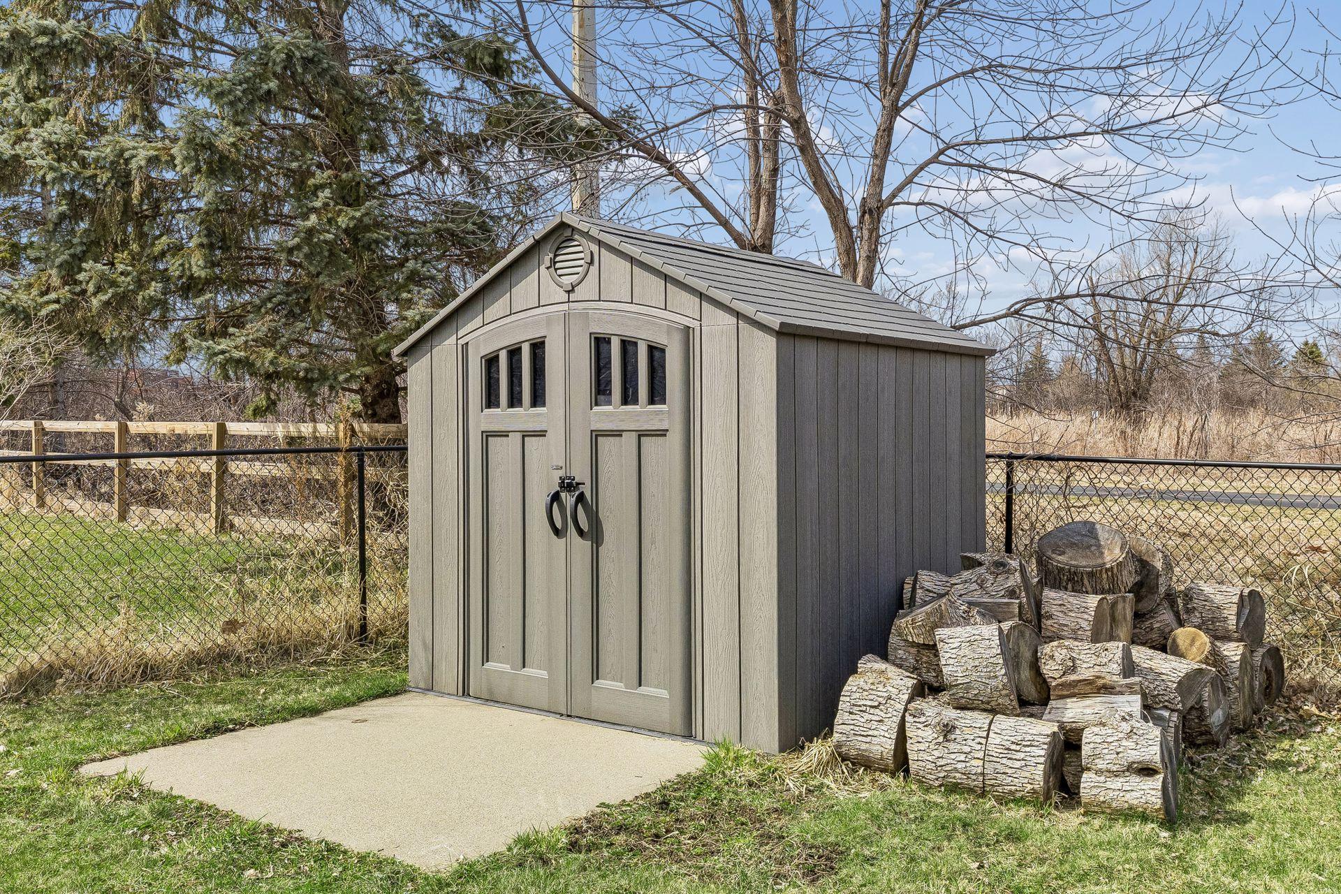 New storage shed.