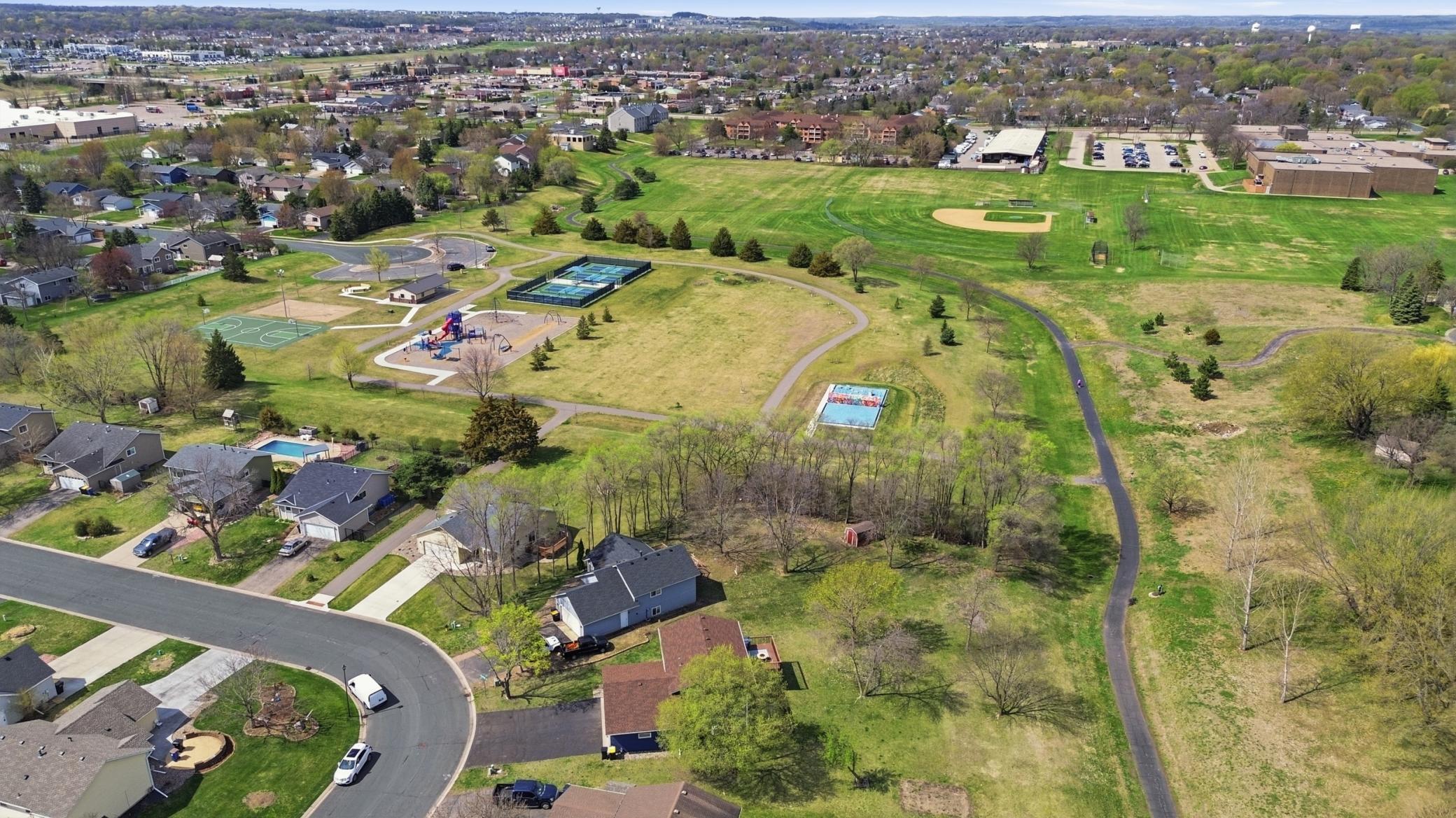Walking trails, park and playground right nearby