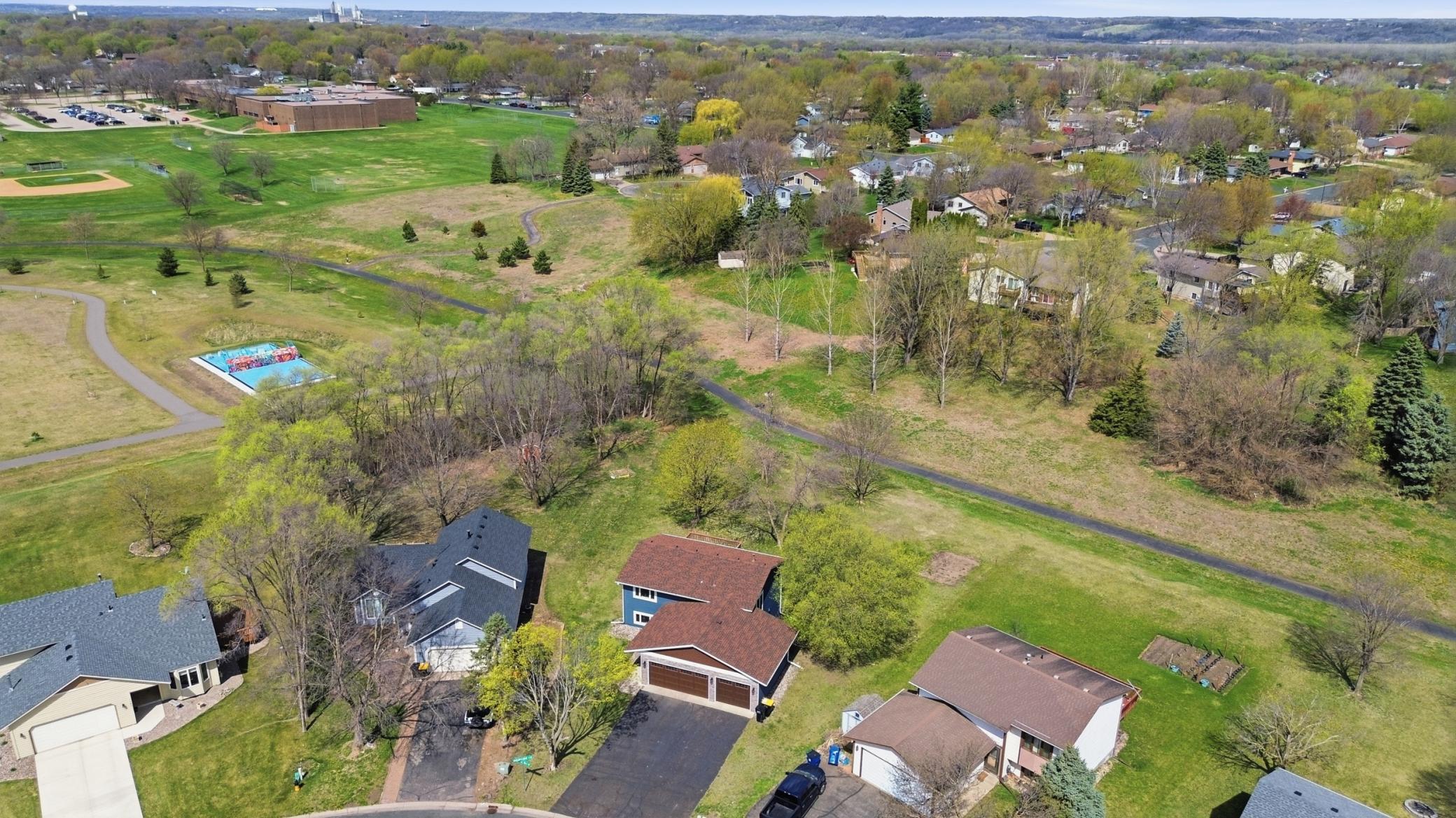 Privacy, large yard and walking path
