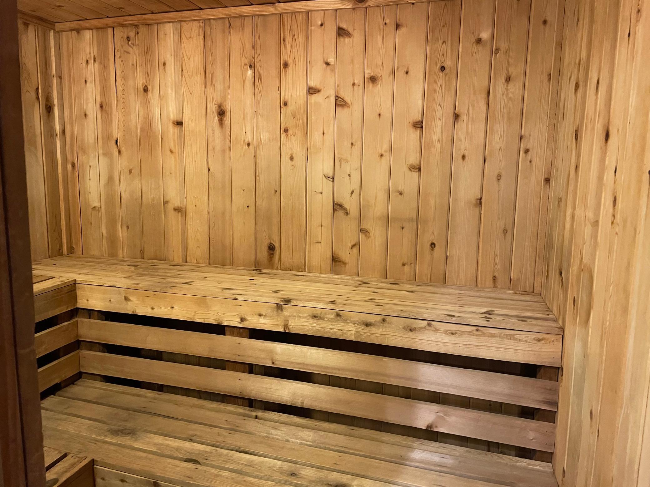 Sauna located in exercise room