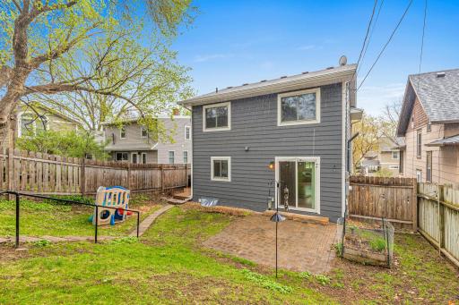 Private backyard space ideal for relaxing or entertaining.