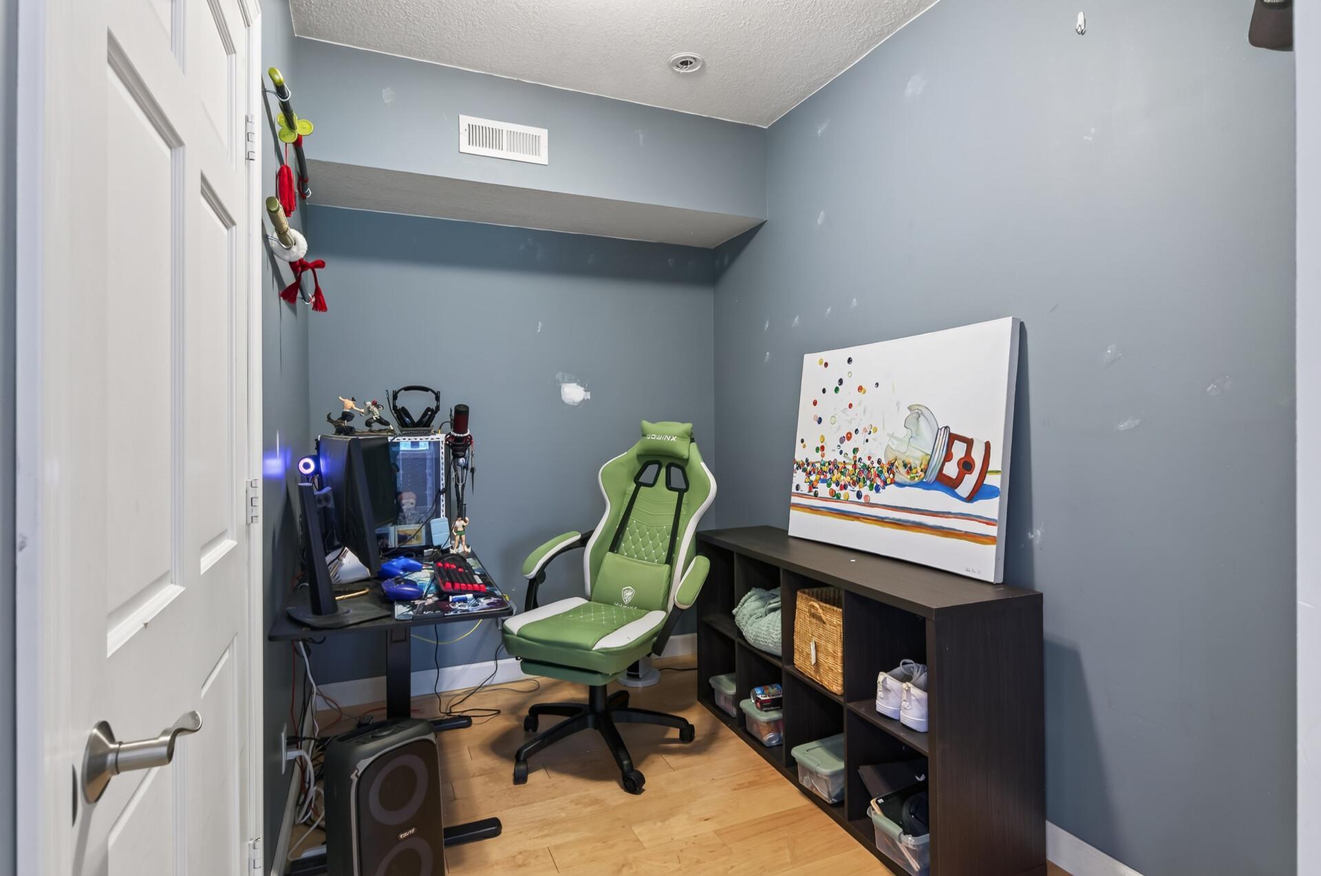 Lower level gaming room.