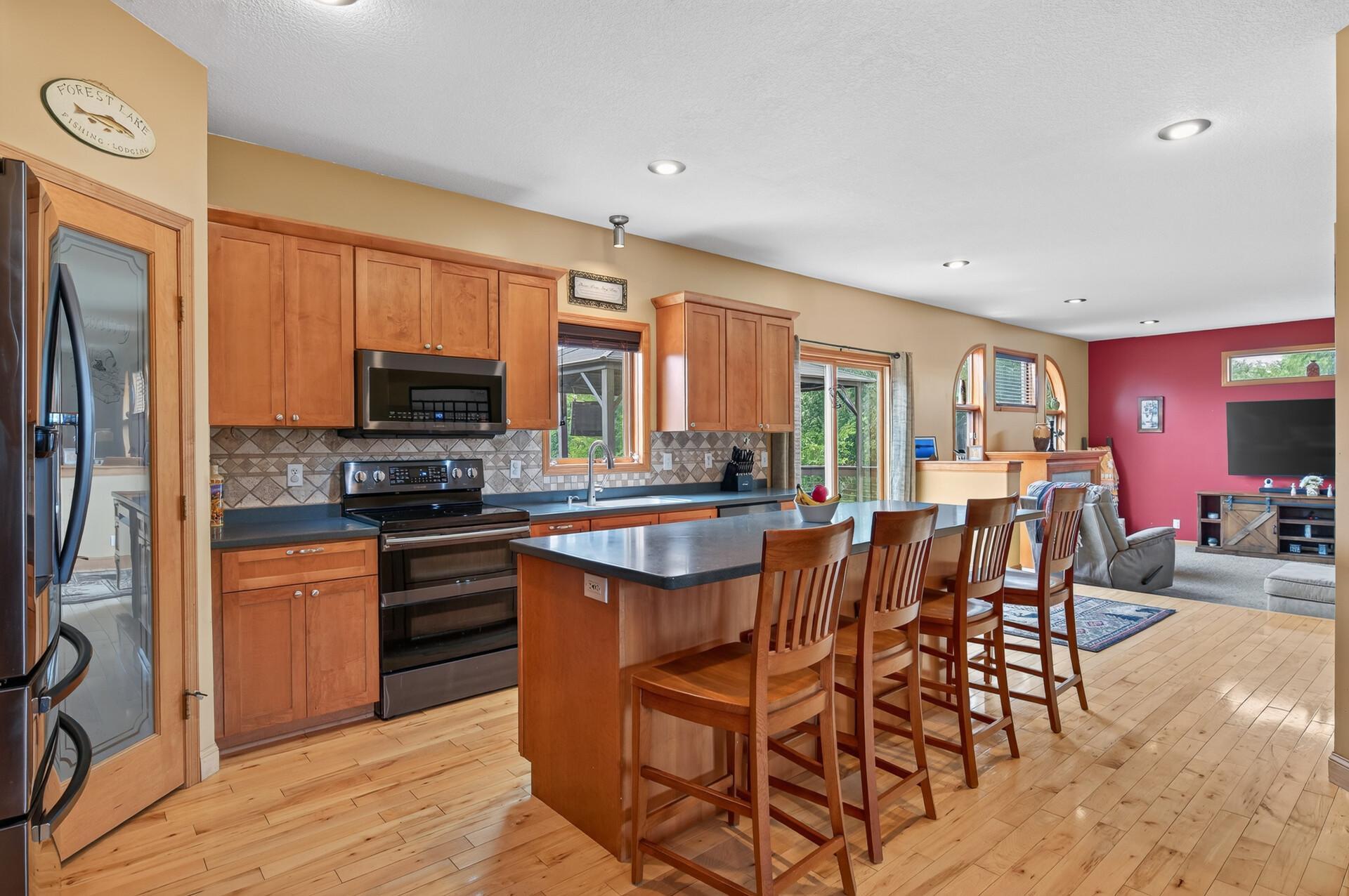 Plenty of Island space to accommodate those large family gatherings.