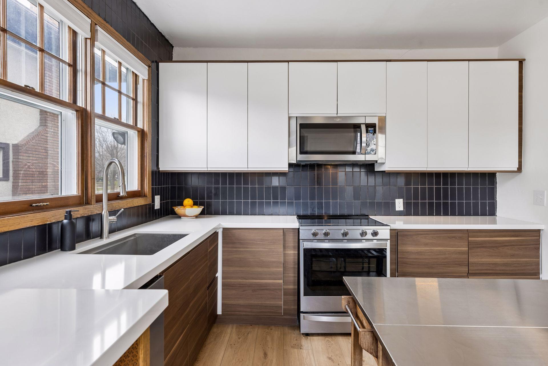 Alternate view of the kitchen.