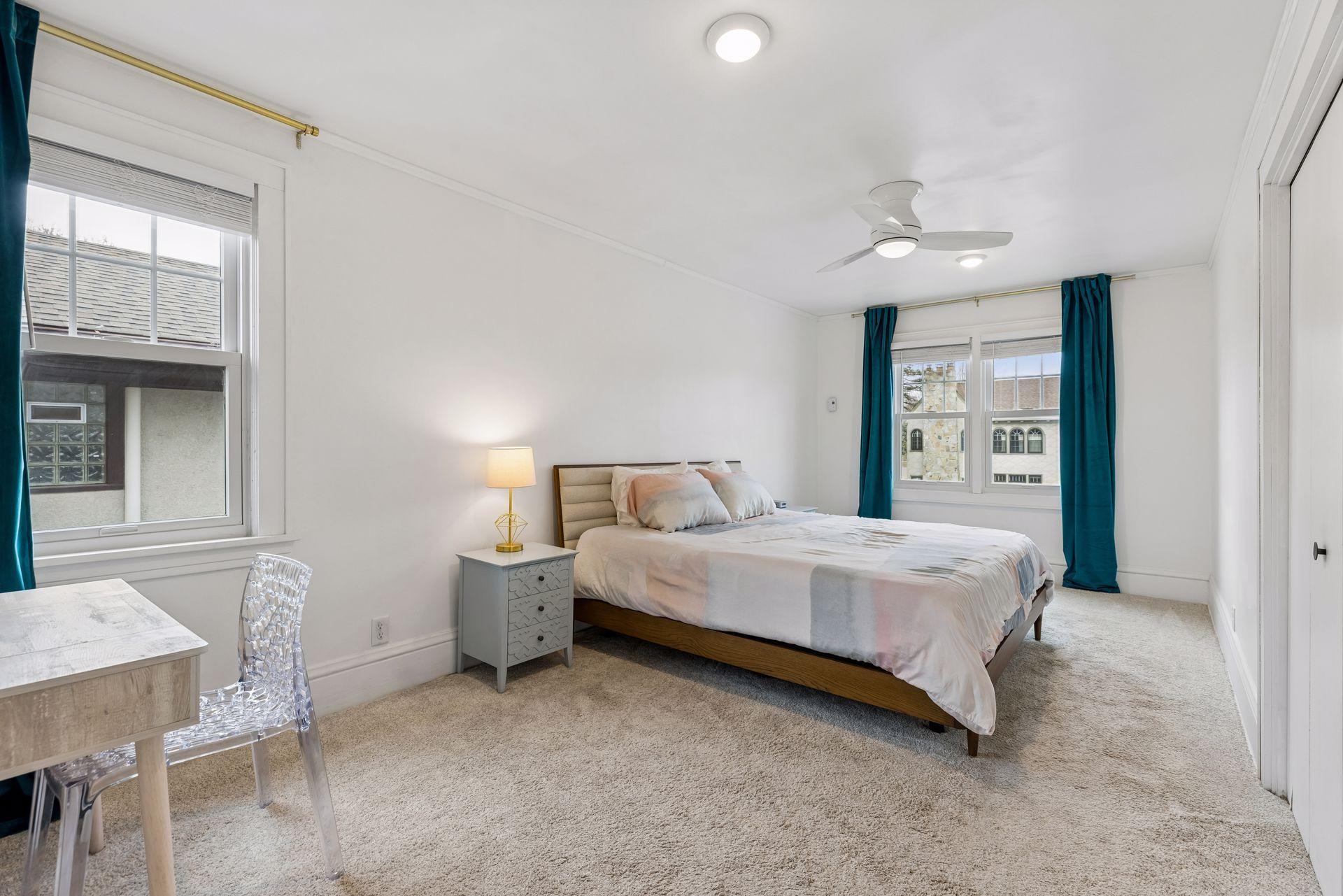 Upstairs you'll find 3 bedrooms and an extra bonus room. The primary bedroom is spacious with two closets.