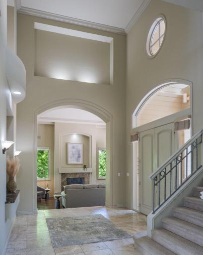 Architectural details and timeless design create an unforgettable first impression.