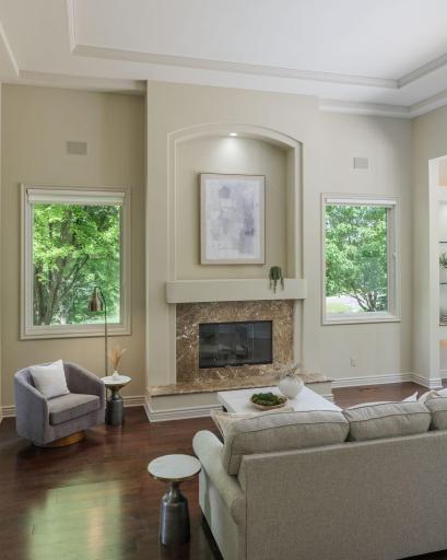 Large windows blur the line between indoors and out.
