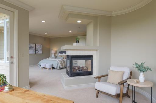 A luxurious primary retreat designed for relaxation.