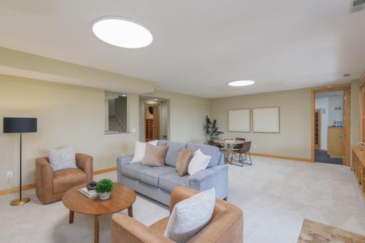 Expansive lower-level spaces offer endless versatility.