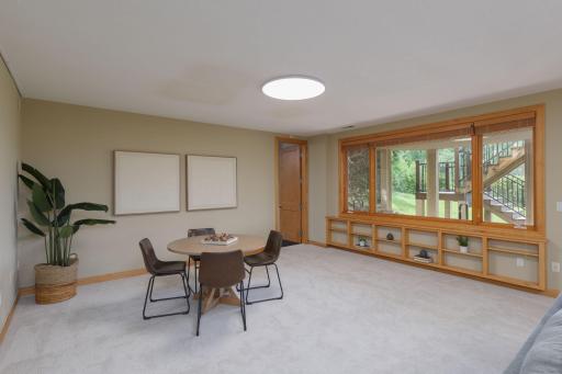 Large windows keep every level connected to the outdoors.