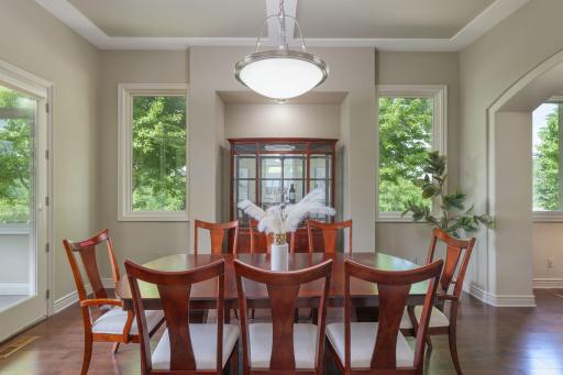 Formal dining with an elegant yet approachable atmosphere.