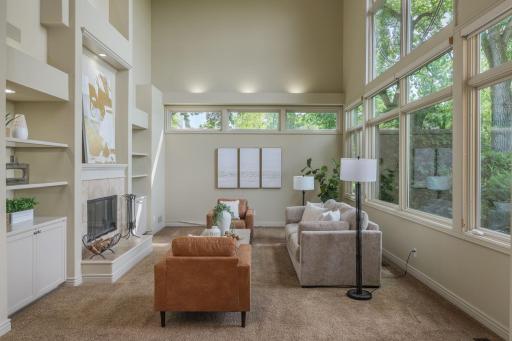 Designed for both entertaining and everyday living, this great room feels grand yet comfortable.