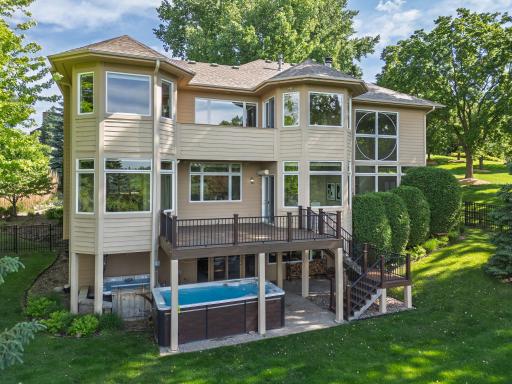 An expansive deck perfectly positioned to capture the views.