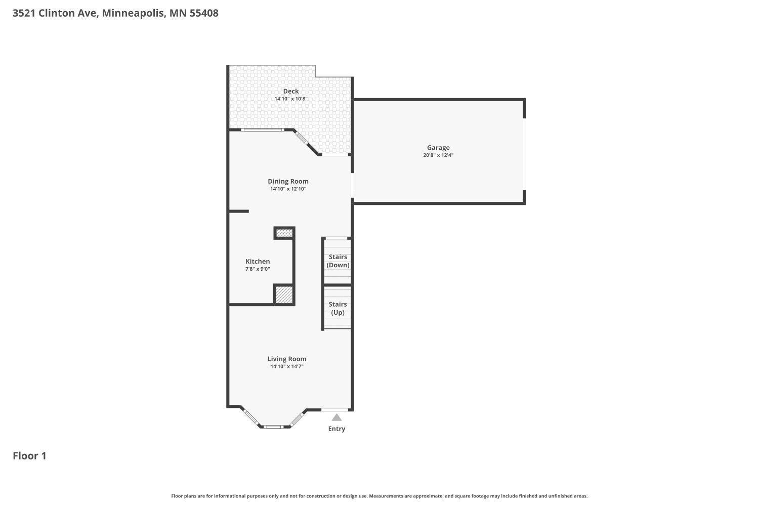 Main level floor plan