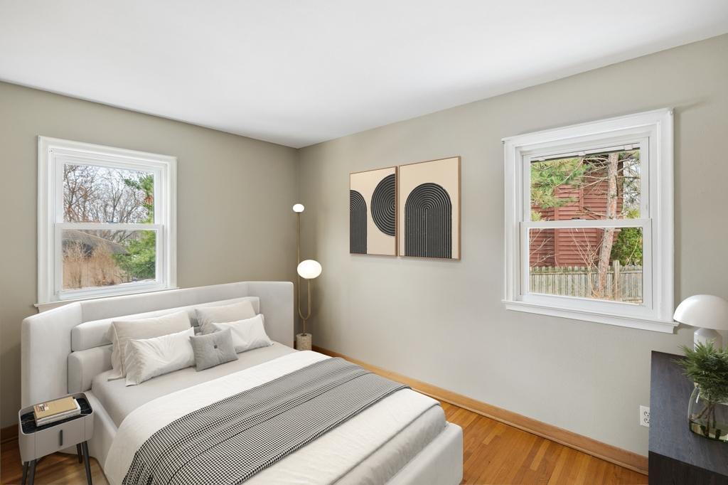 Primary bedroom - this room has been virtually staged.