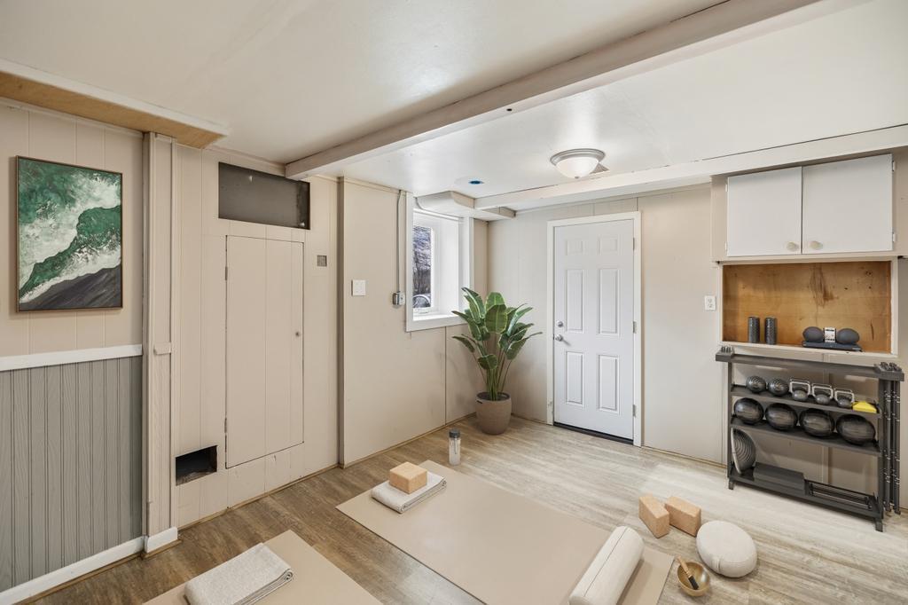 Lower level - this room has been virtually staged