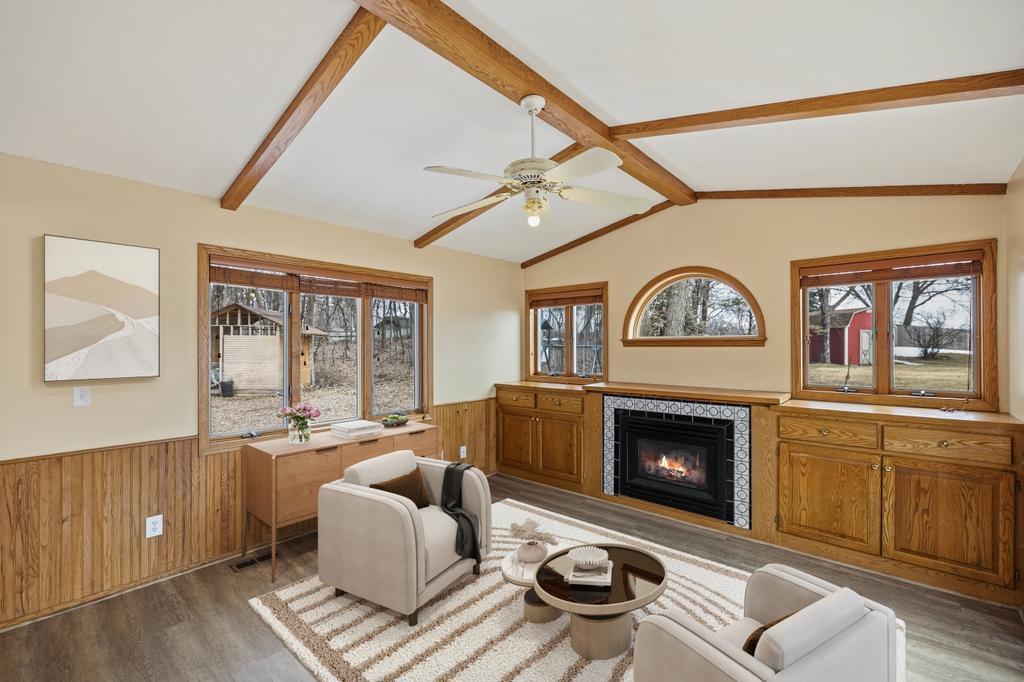 Family room - this room has been virtually staged