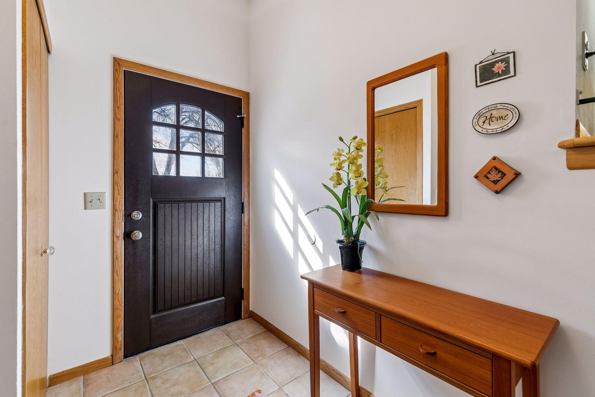 Functional front entry with closet & modernized front door!