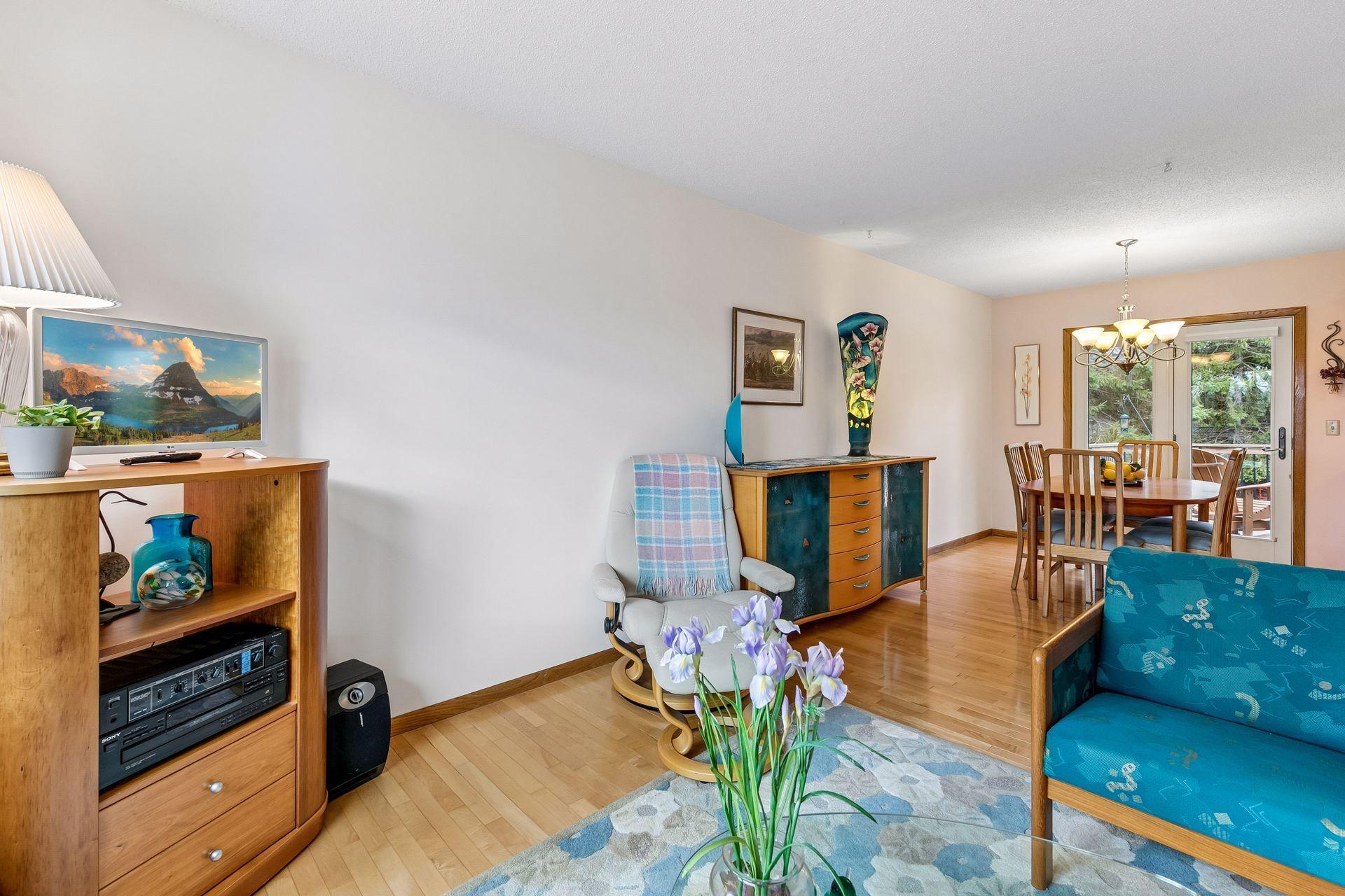 View of living room & dining.