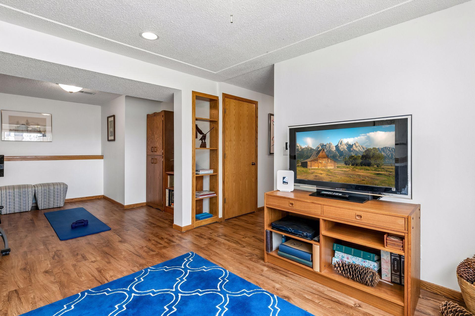 Newer laminate flooring in the lower level that will match any decor!