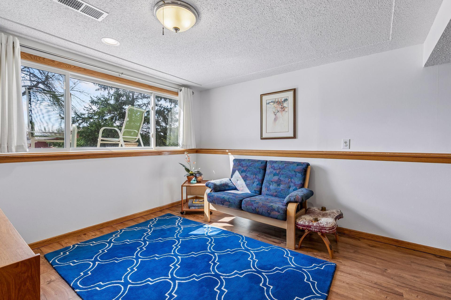 Finished lower level with neutral decor & ready to make your own!