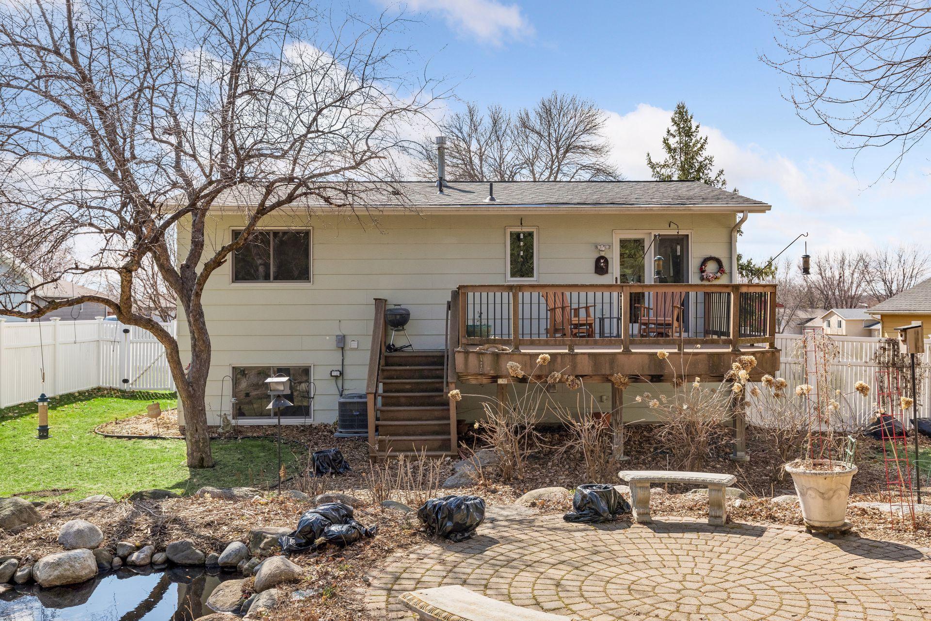 Exterior view showing the deck & paver patio.