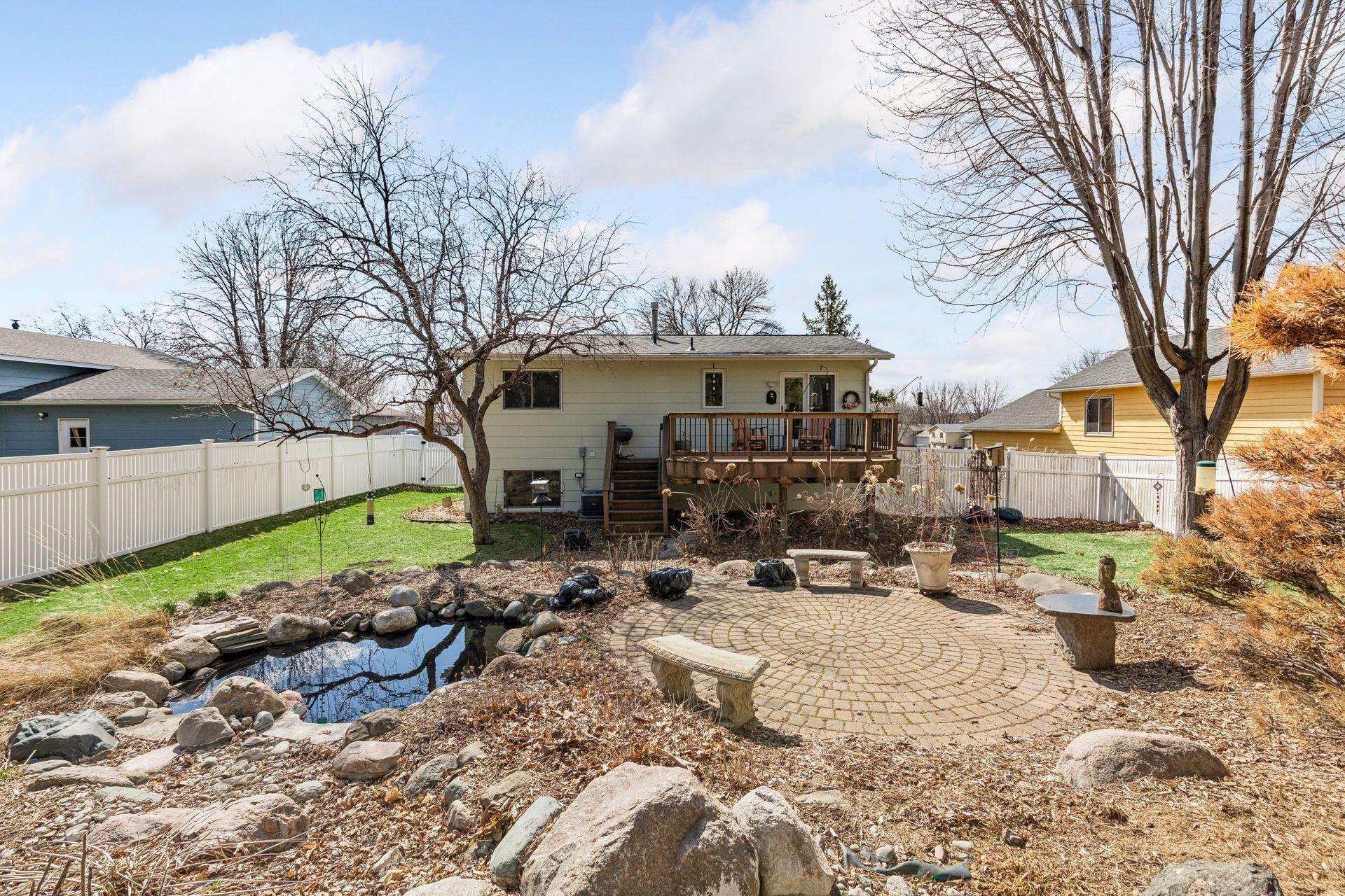 Thoughtfully designed & professionally installed landcaping with water feature for you to enjoy for many years!