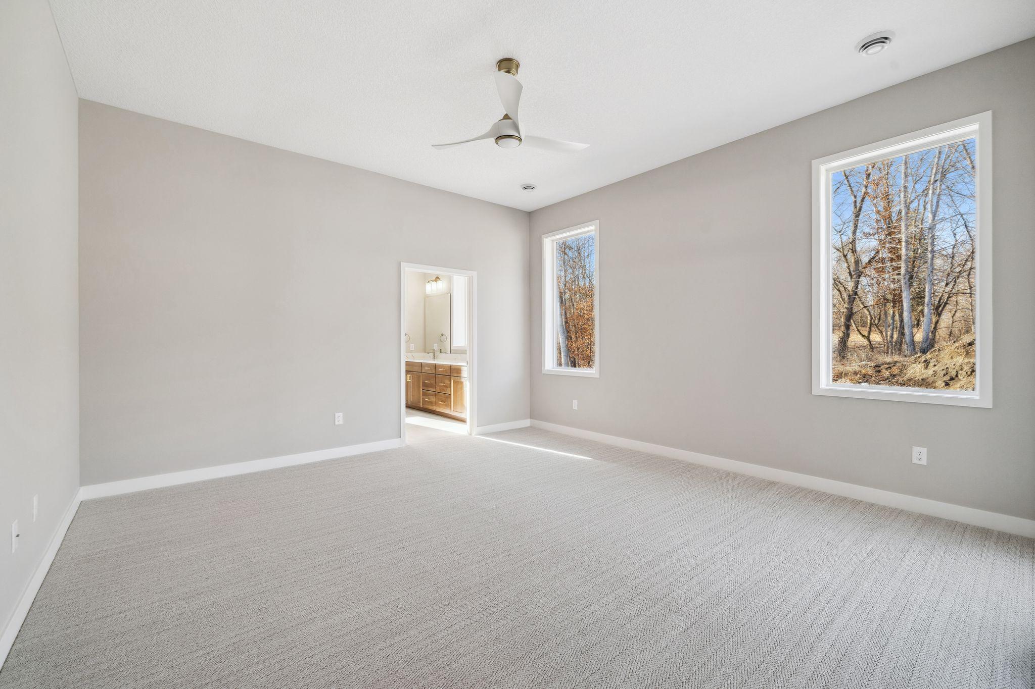 Luxurious primary suite