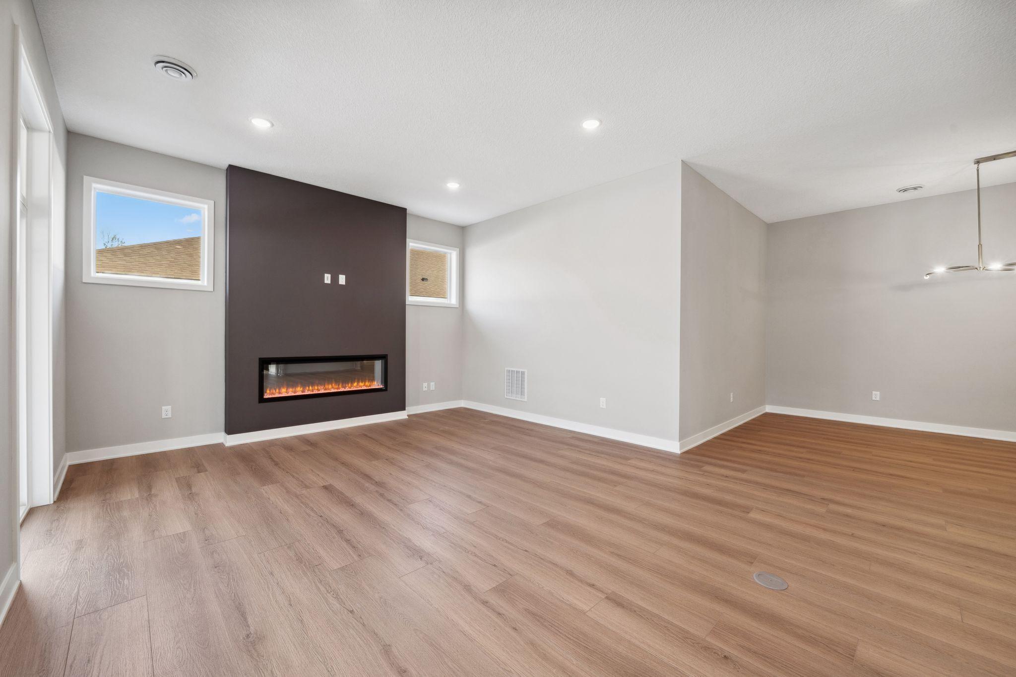 Large open family room