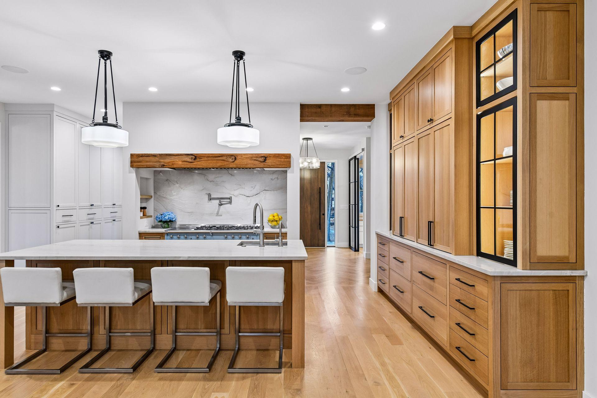 Custom cabinetry by Century Cabinets will give all your kitchen wares a dedicated place.