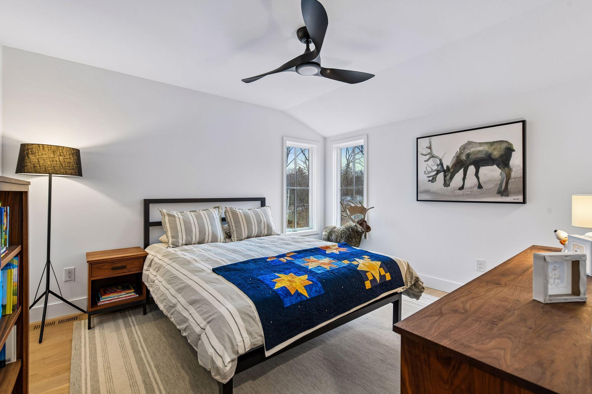 Perfect bedroom for toddler to teen with walk in closet.