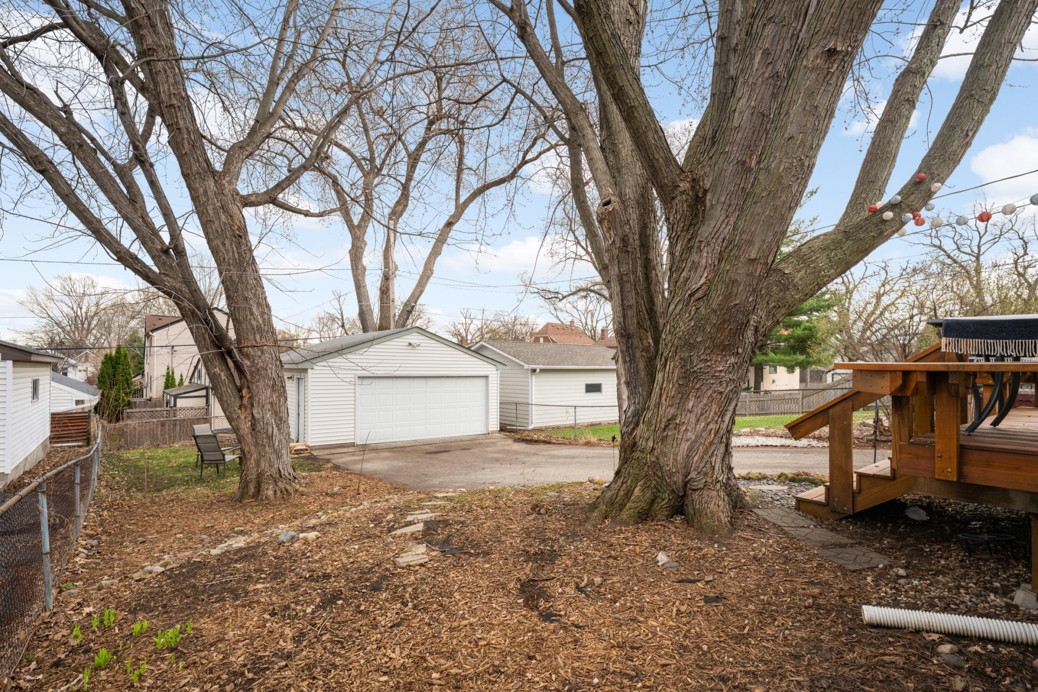Backyard view from Deck