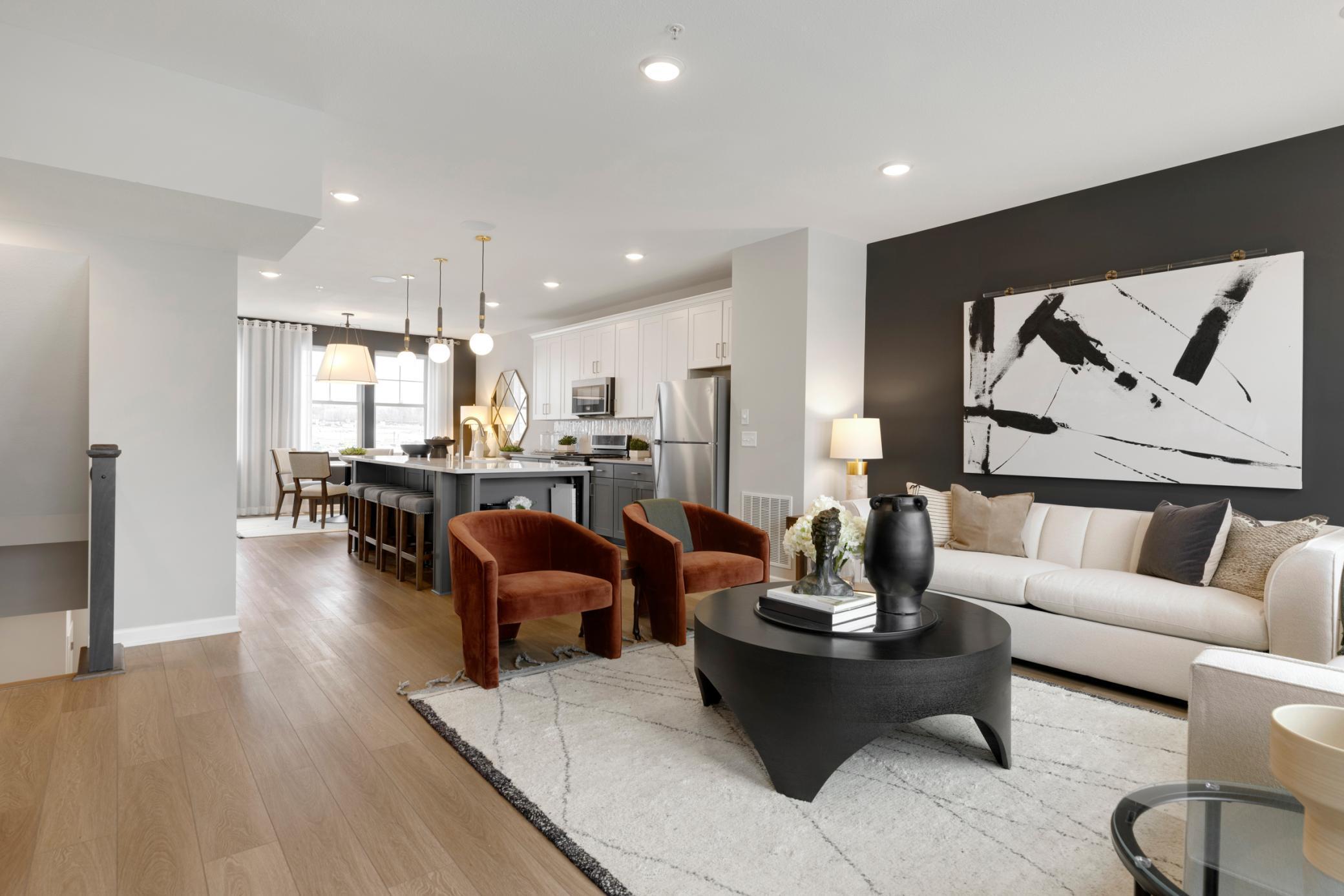 The stunning Fairwood features 3 bedrooms & a beautiful kitchen centrally located on the main level.