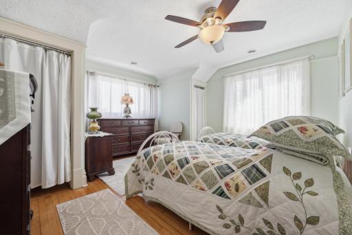 Upper level bedroom located towards the front of the home.
