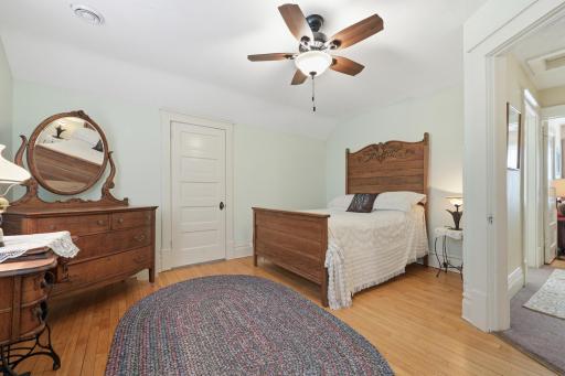 Upper level bedroom with a large closet.