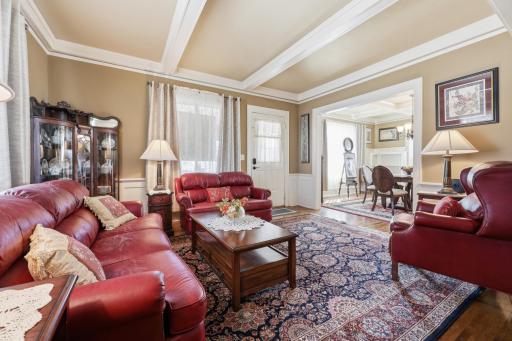 Front living room with dining room off to side