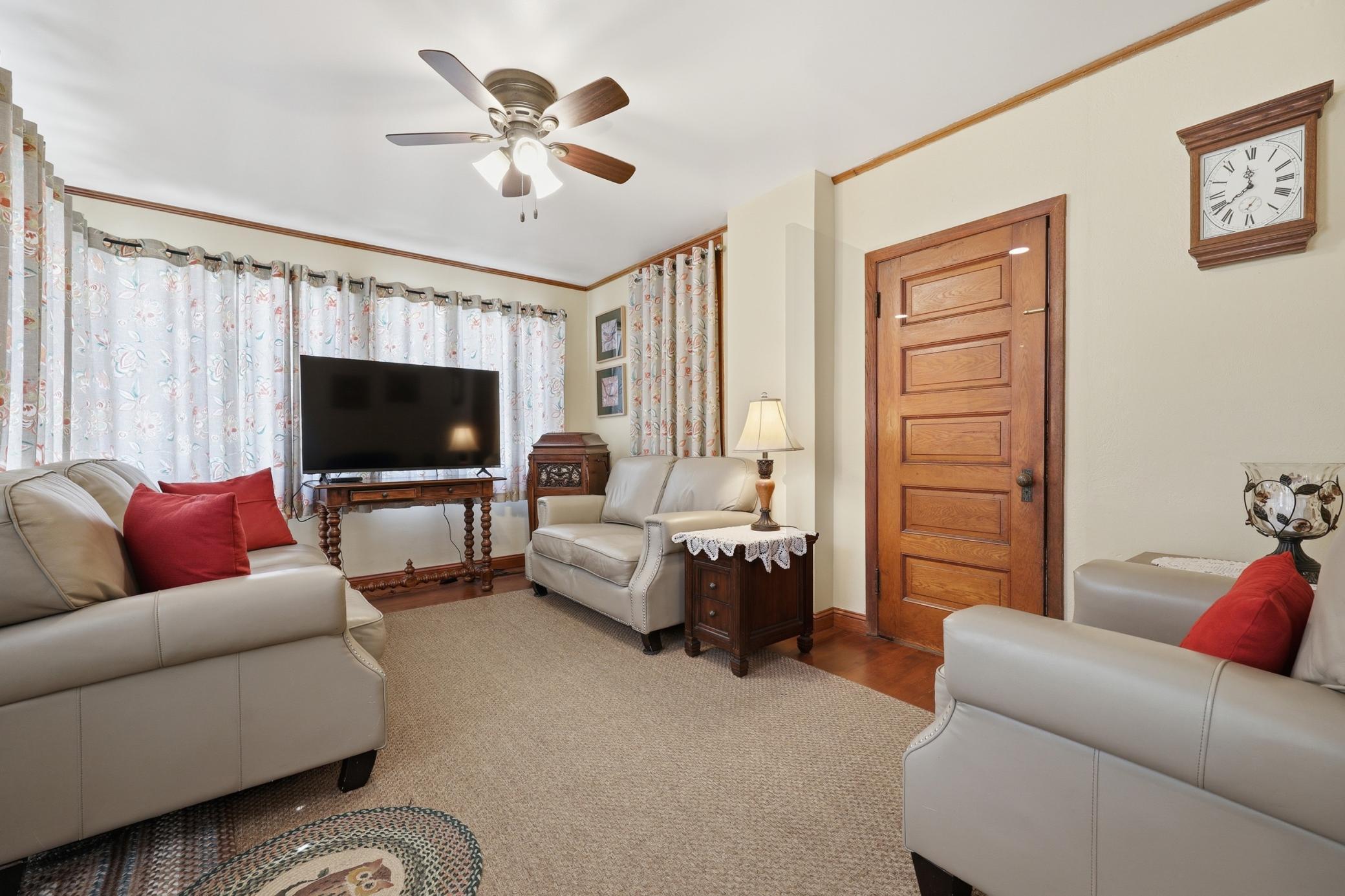 Main floor family room with lots of natural light.