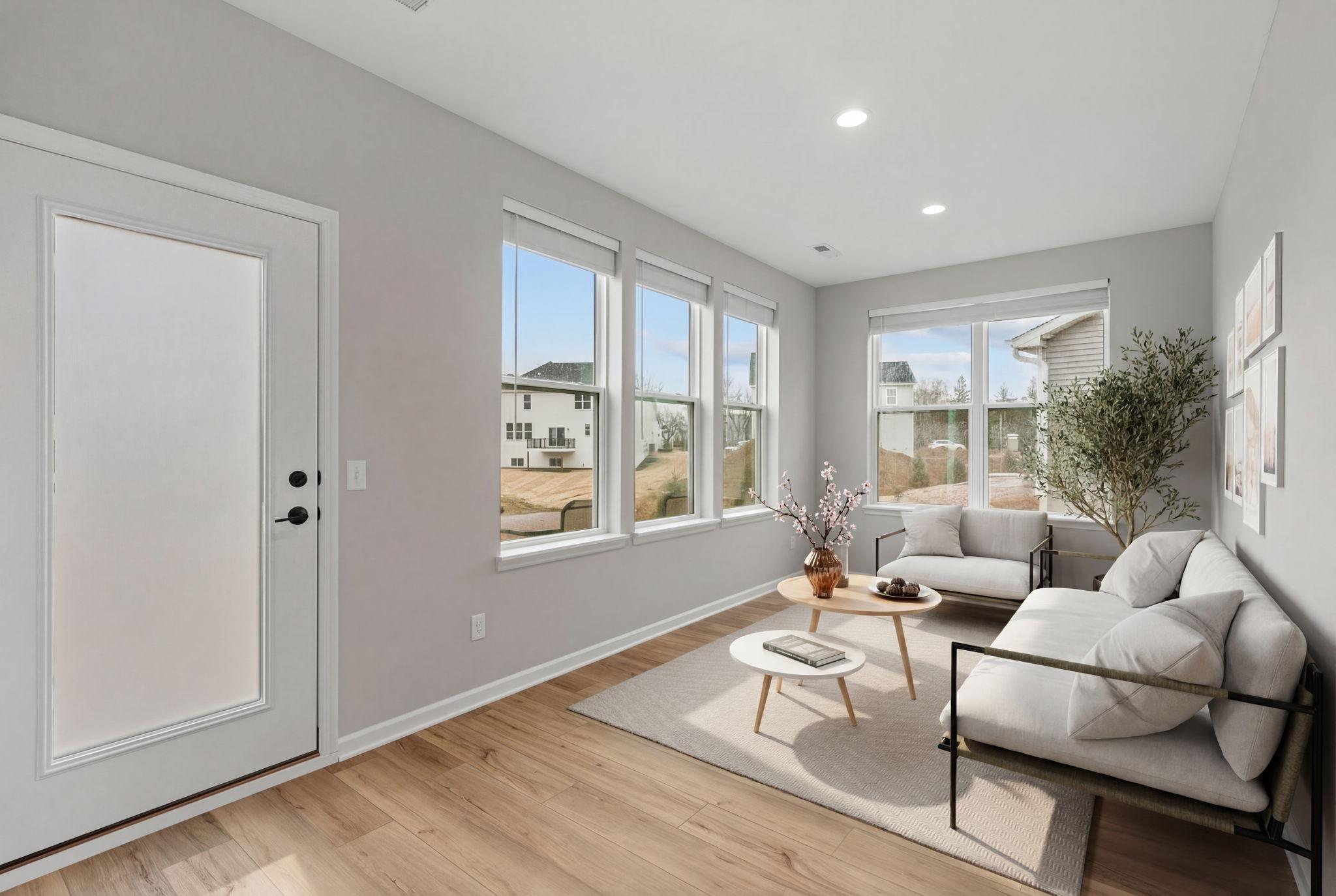 Virtually staged sun room