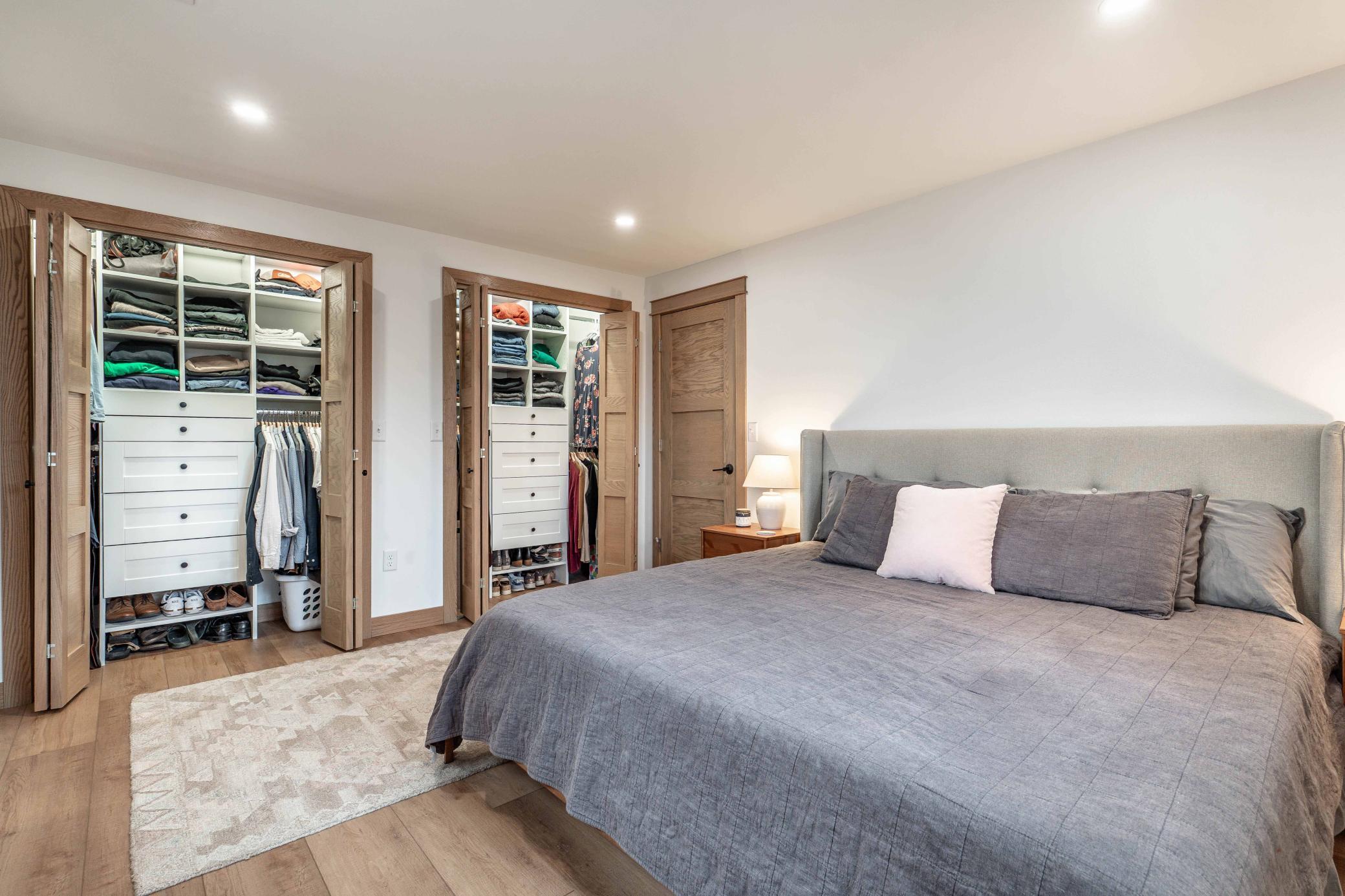 Bedroom 4 closets - lower level